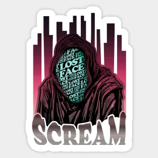 Scream VI (Scream 6) ghostface lostface horror movie graphic design Sticker